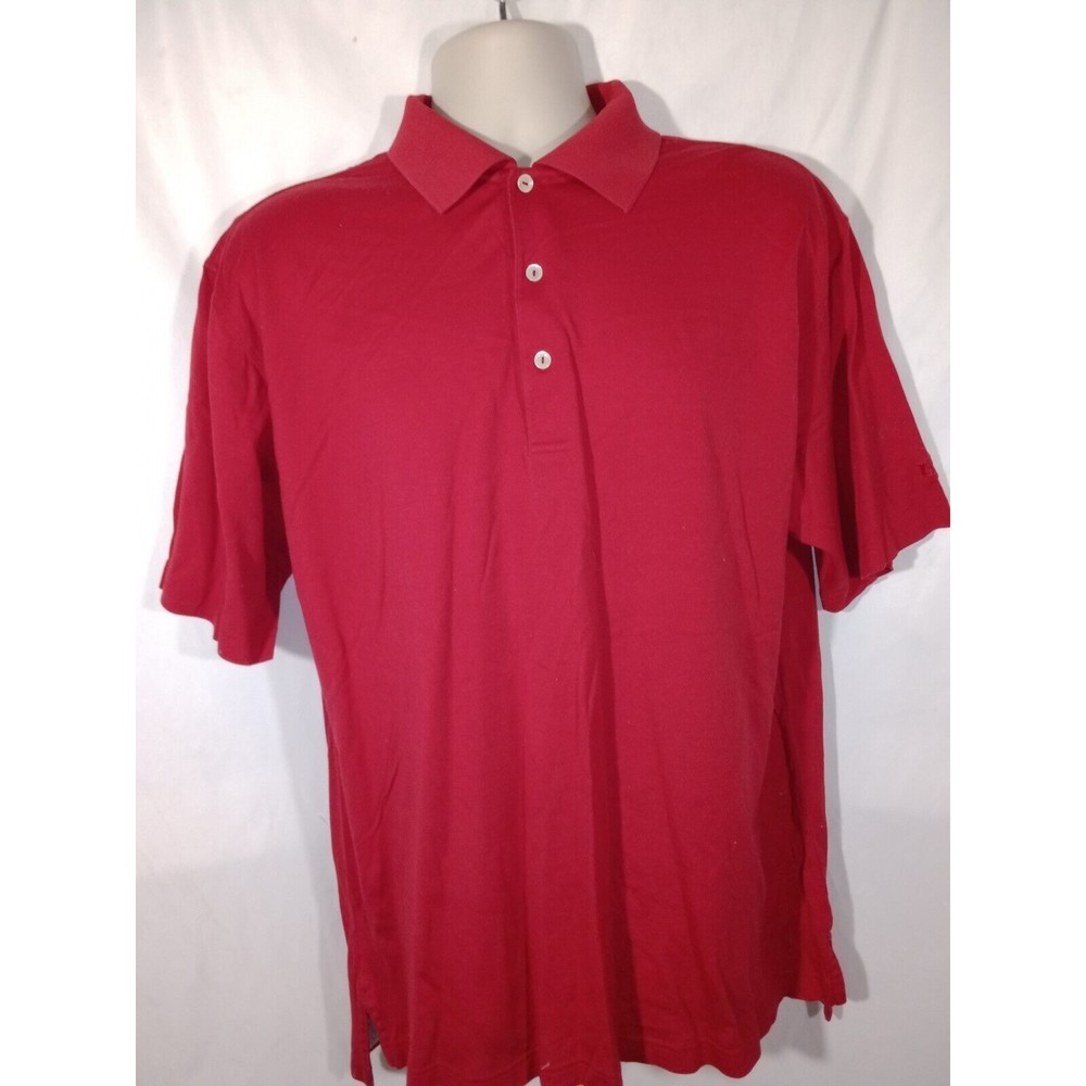 Peter Millar Golf Digest Embroidered Men's Short Sleeve Red Polo Size M